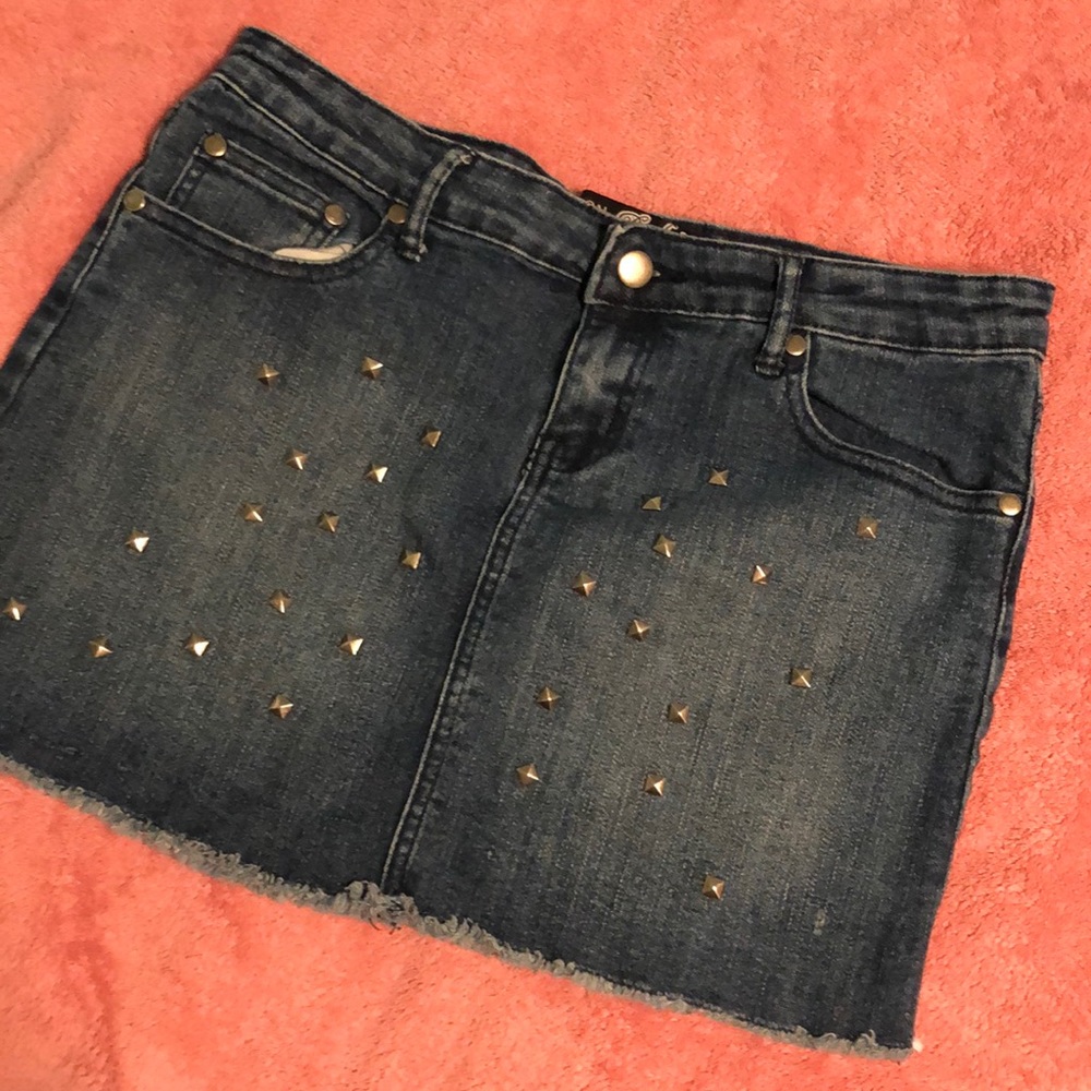 Trio denim shirt skirts size 8 (L)